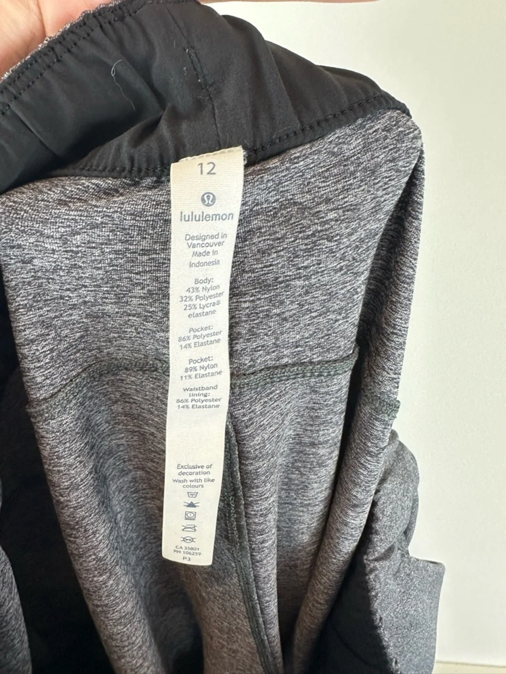 Lululemon Gray Athleisure Casual Travel On The Fly Full-On Luxtreme Pants 12